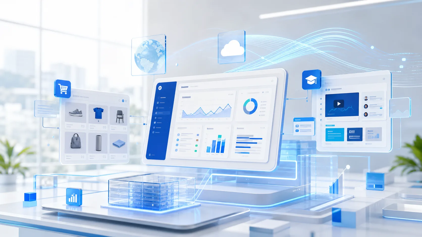 Ecosistema digital de Solucorpsa para operaciones comerciales, educativas y logísticas